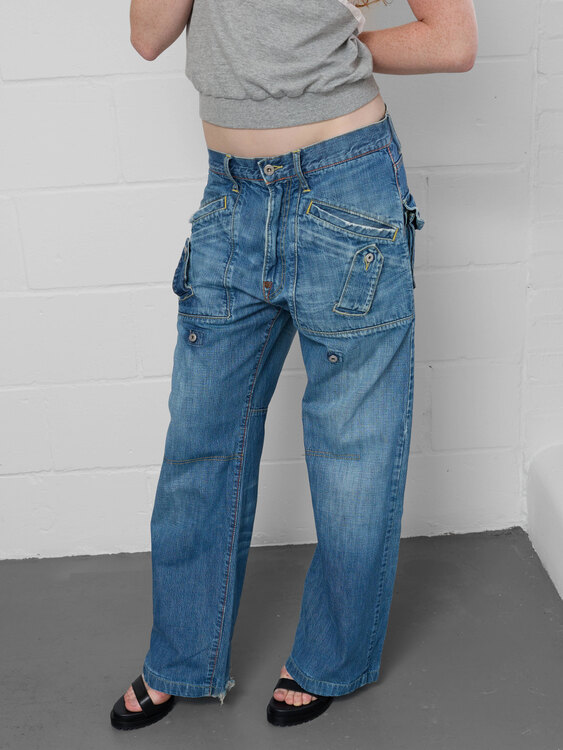 Michiko Koshino Wide Leg Jeans 