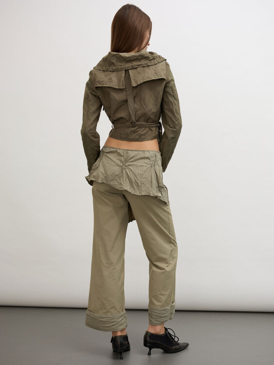 Olive Green Baggy Trousers 