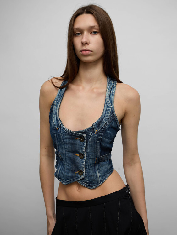 Miss Sixty Denim Bustier 