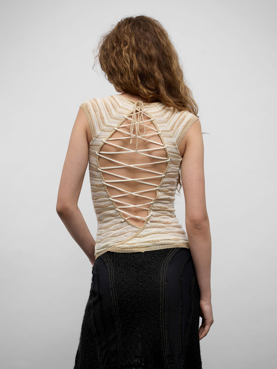 Miss Sixty Open Knit Top 