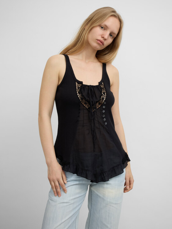 Rib Cotton Camisole Top 