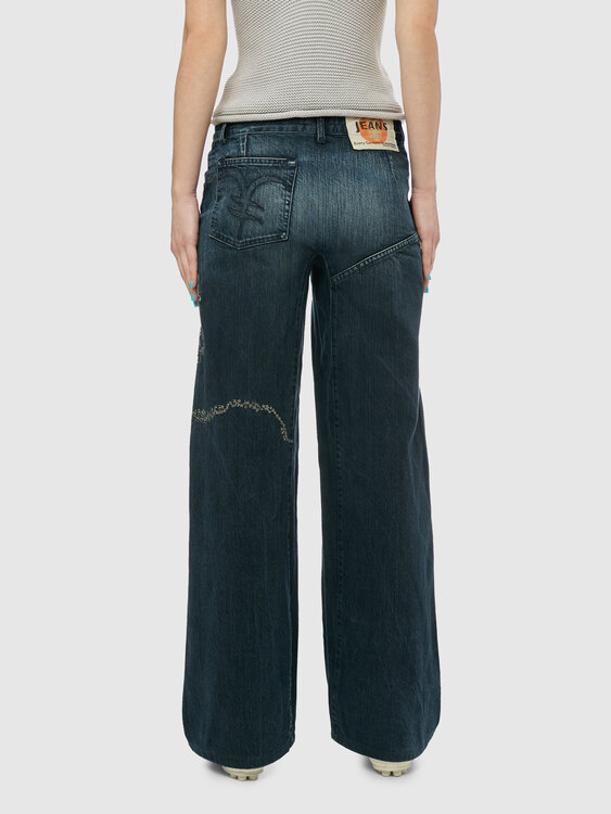 Michiko Koshino Wide Leg Jeans 