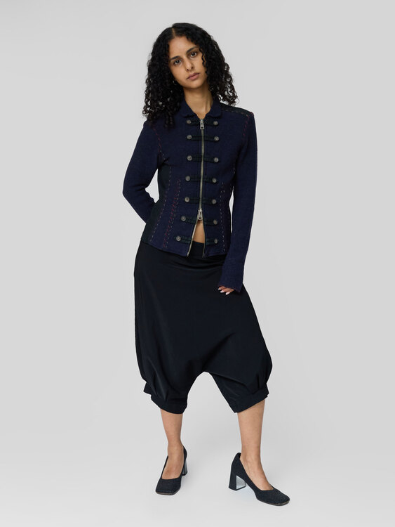 Cop Copine Drop-Waist Capri Trousers 