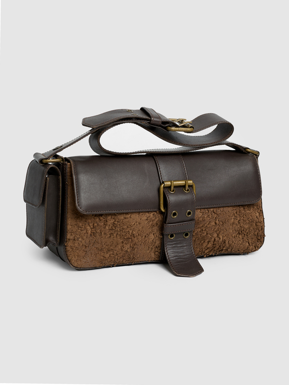 Brown Leather Handbag 