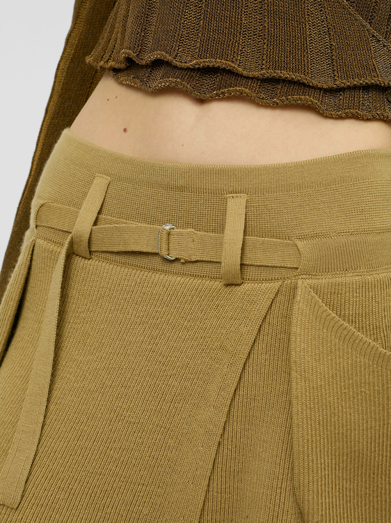 Stefanel Knitted Wool Skirt 