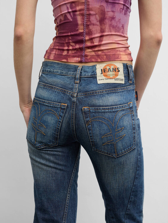 Michiko Koshino Twisted Leg Jeans 