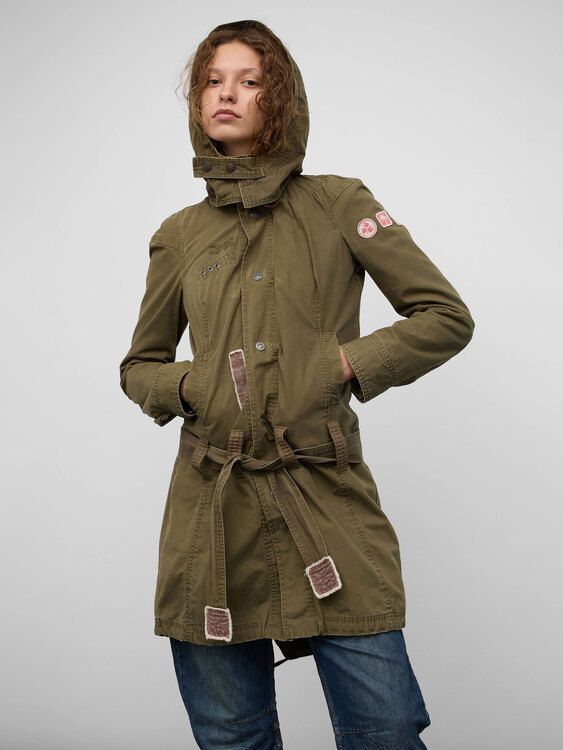 Diesel Khaki Green Coat 