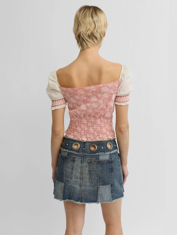 Cultura Milkmaid Top 