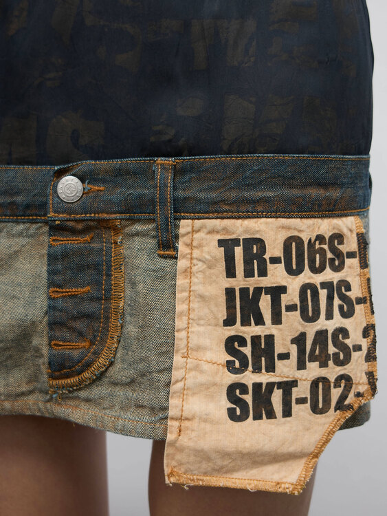Michiko Koshino Double Waist Skirt 