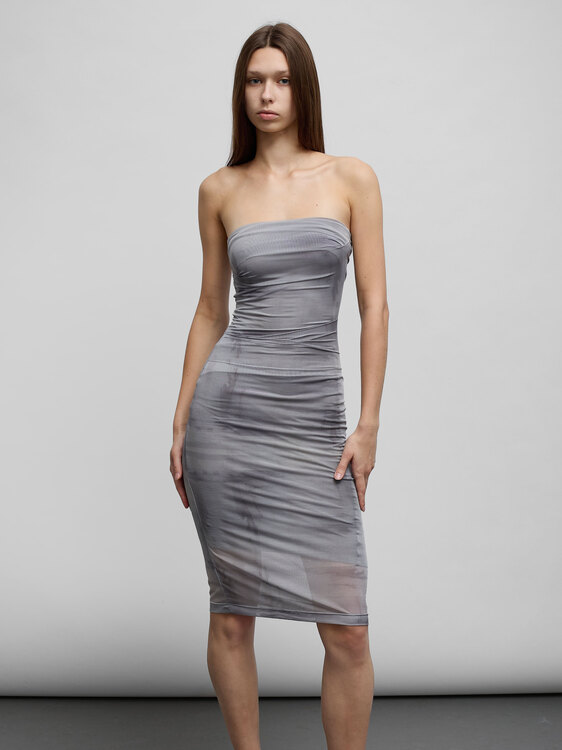 Plein Sud Mesh Mini Dress 