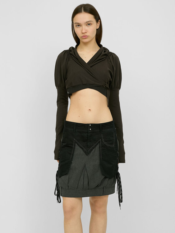 Girbaud Bi-Material Skirt 