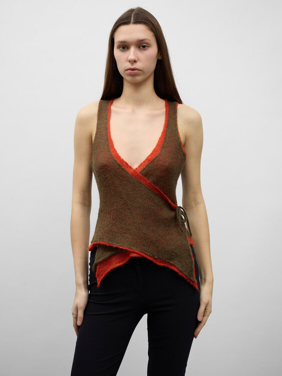 Double Layer Knitted Vest 