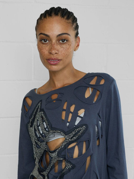 Ann-Sofie Back Cutout Top 