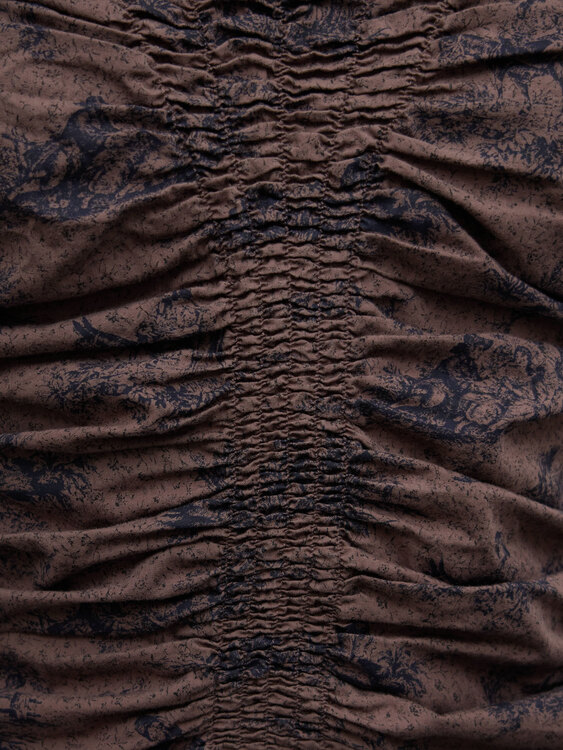 Cop Copine Gathered Bustier Top 