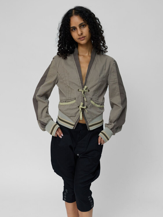 Sportmax Grey Panelled Jacket 