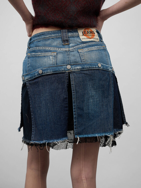 Michiko Koshino Denim Skirt 