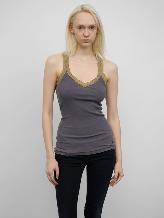 Rib Cotton Tank Top 