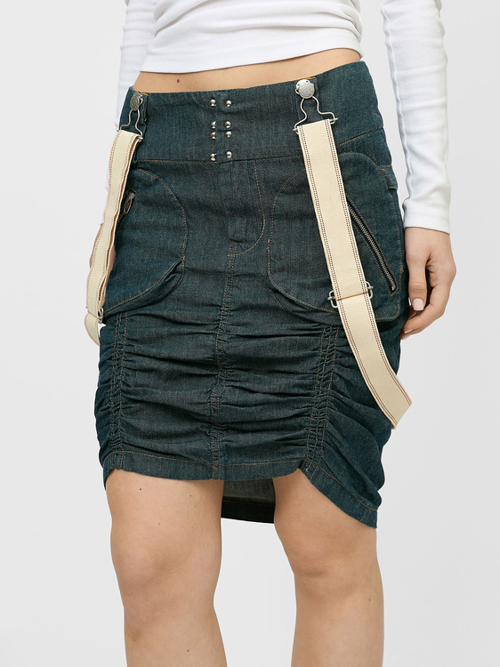 Michiko Koshino Denim Skirt 