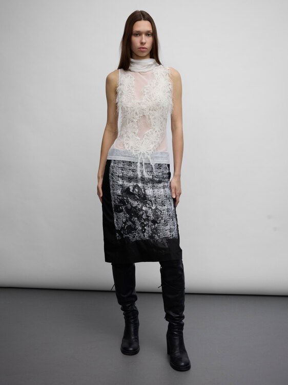 E-Play Embroidered Midi Skirt 