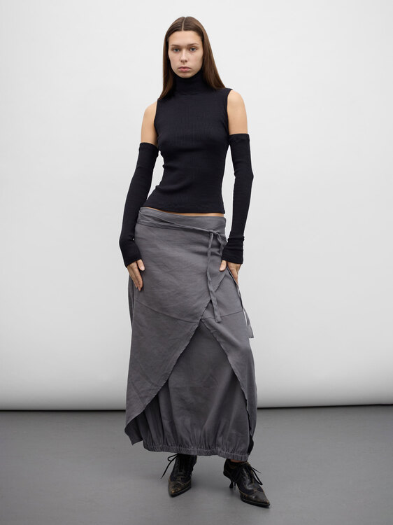 Plein Sud Detached Sleeves Turtleneck 