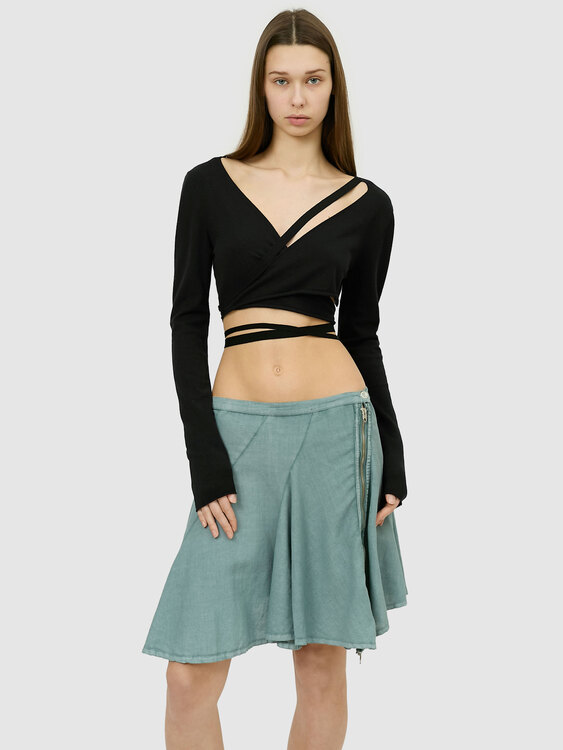 Michiko Koshino Linen Skirt 