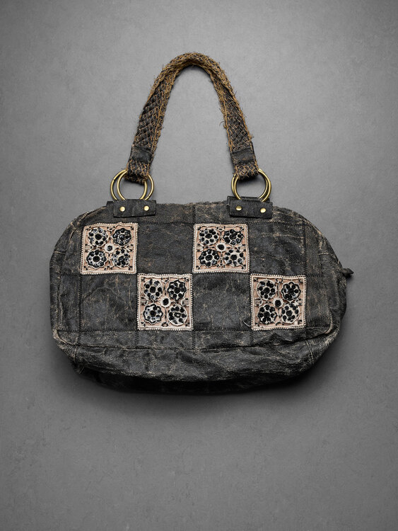 Distressed Effect Handbag 
