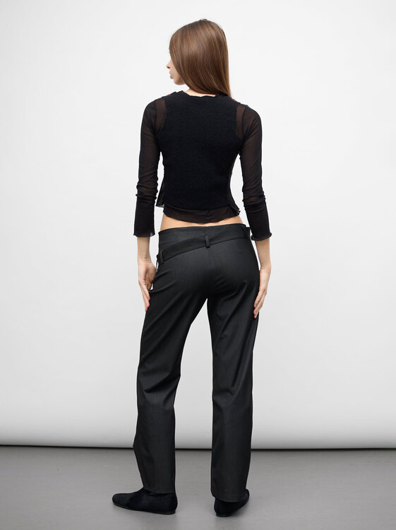 Cop Copine Fold Detail Trousers 