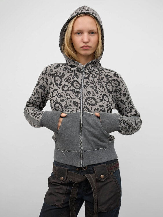 Miss Sixty Floral Print Hoodie 