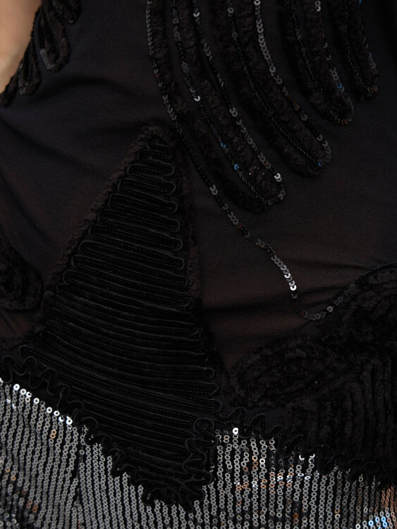 Black Backless Halter Top 