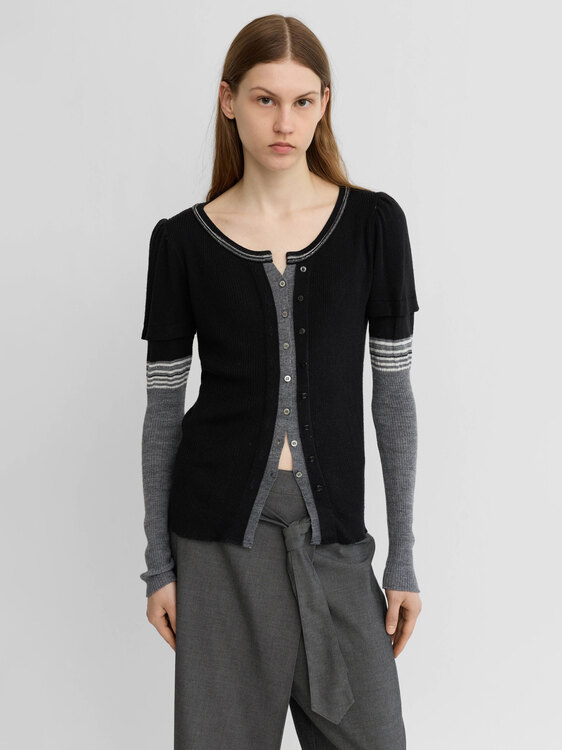 Girbaud Layered Cardigan 