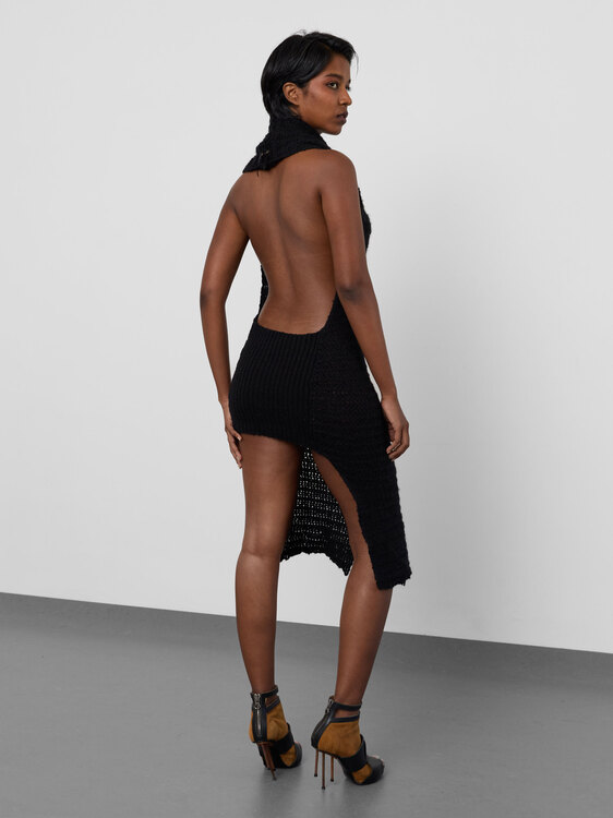Fornarina Knitted Backless Dress 