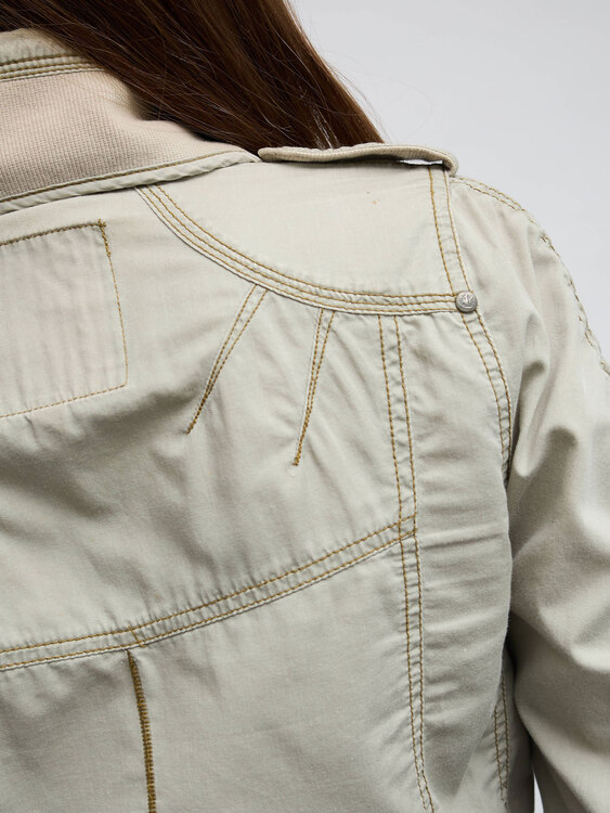 Gathered Zip Up Jacket 