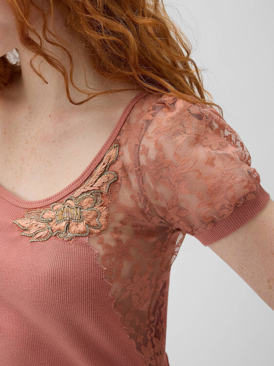 Galliano Rib Cotton Top 