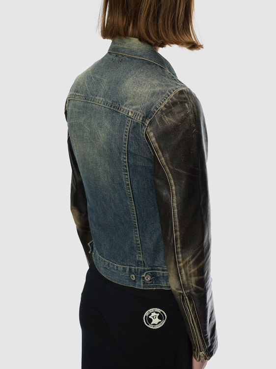 Nolita Leather And Denim Jacket 