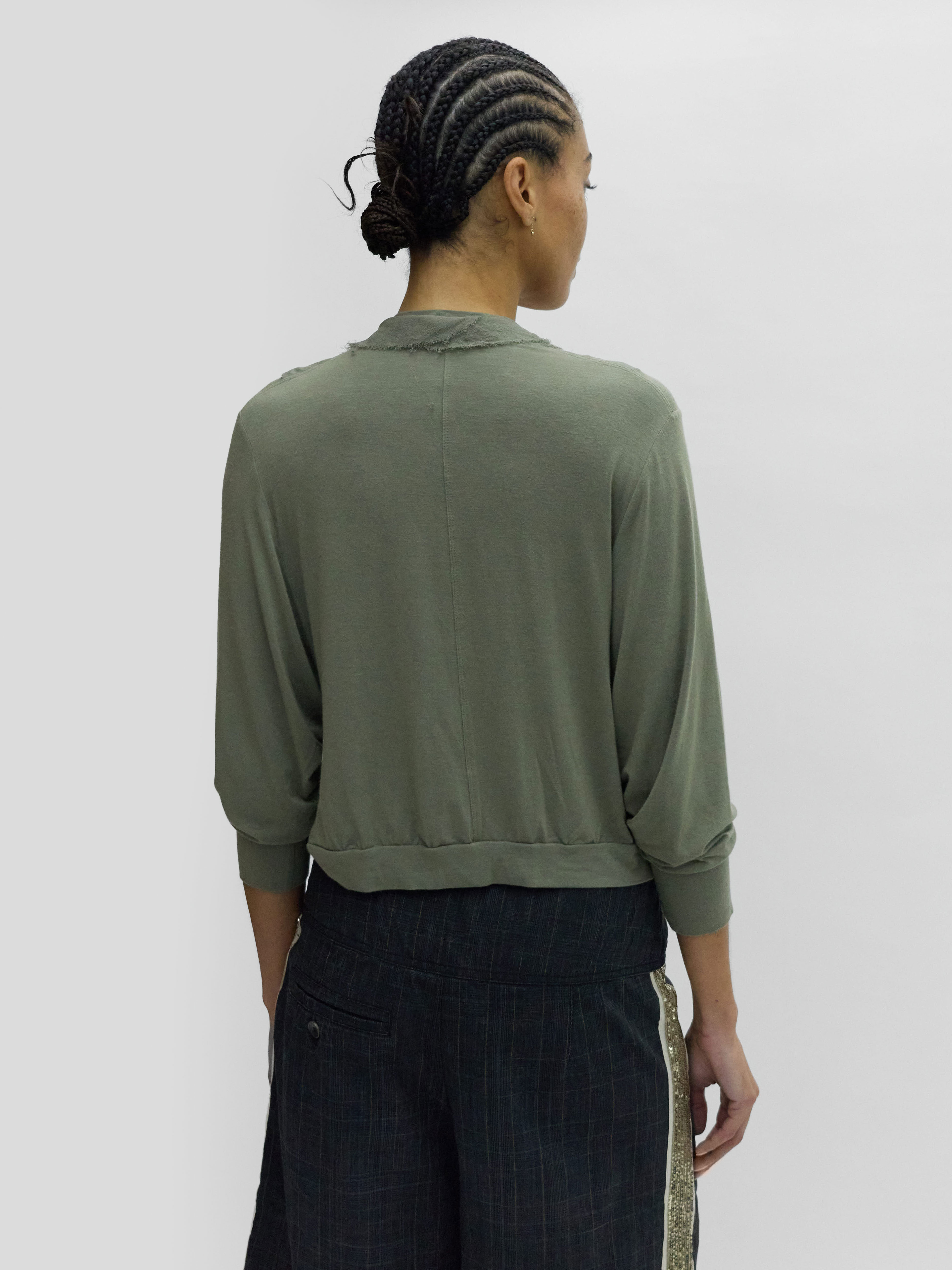 Plein Sud Silk Ruffles Cardigan 
