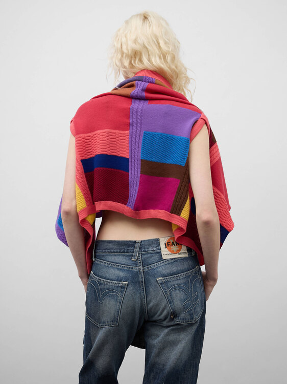 Comme des Garçons Patchwork Shrug 
