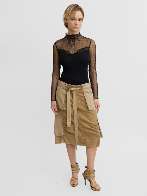 Nolita Corduroy Midi Skirt 