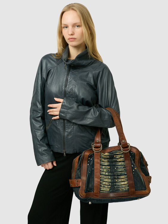 John Galliano Denim Handbag 