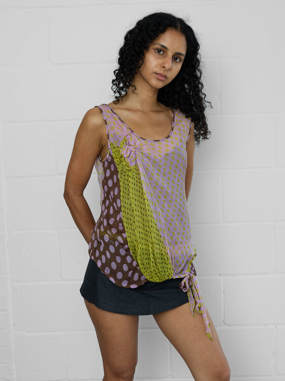 Chiffon Polka Dot Top 