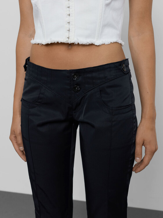 Miss Sixty Satin Low Rise Shorts 