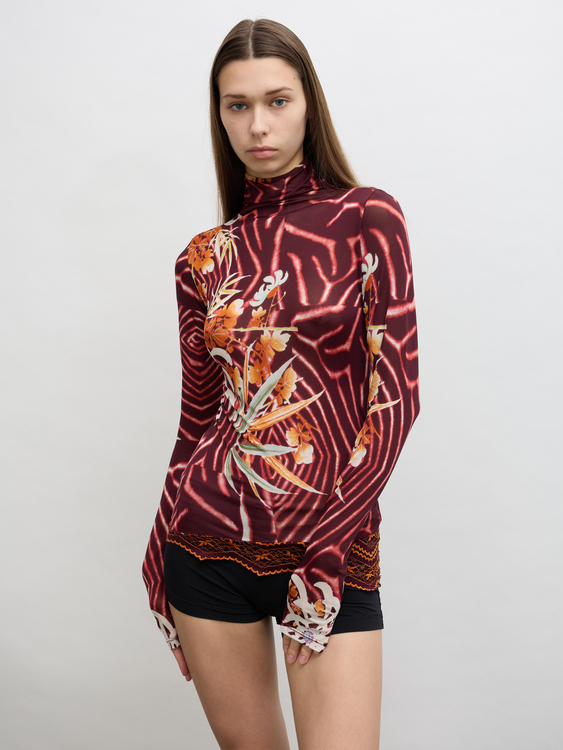 Kenzo Floral Print Turtleneck 