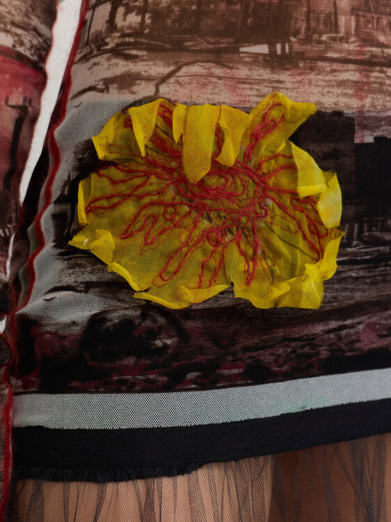 Gaultier Mesh Turtleneck Top 