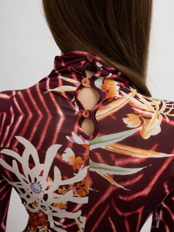 Kenzo Floral Print Turtleneck 
