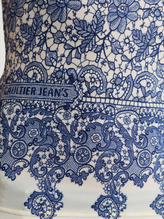 Gaultier Lace Print Top 
