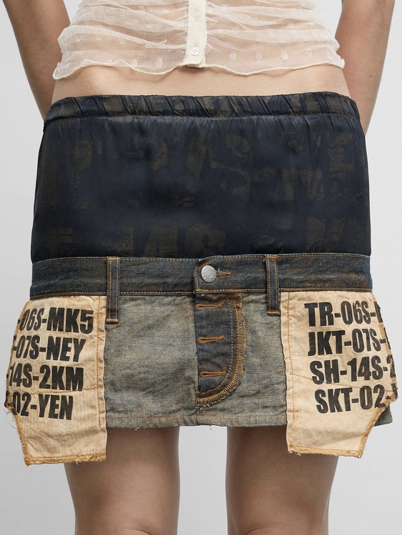 Michiko Koshino Double Waist Skirt 
