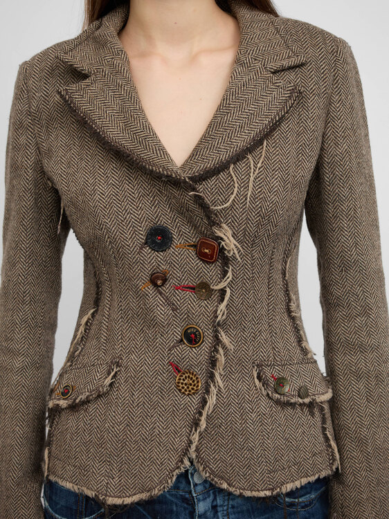 Miss Sixty Raw-Edge Jacket 