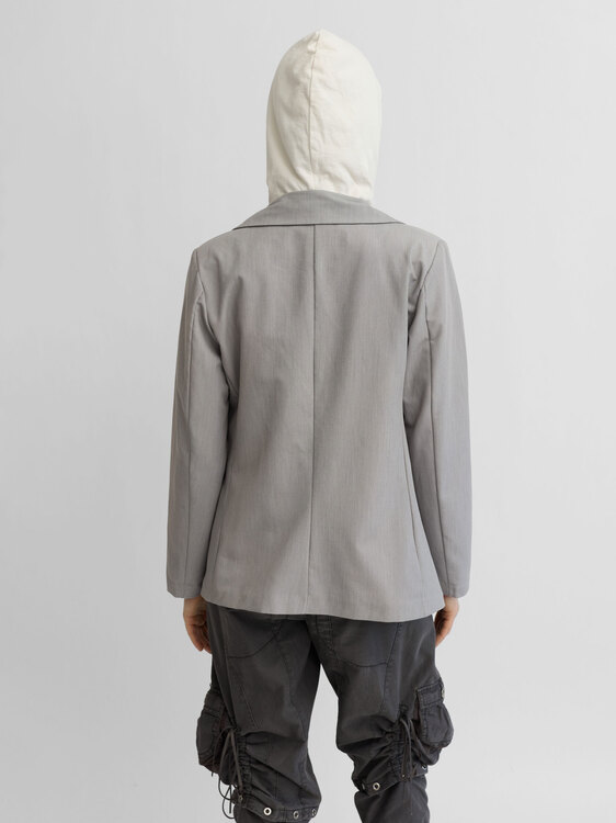 Integrated Hoodie Blazer 