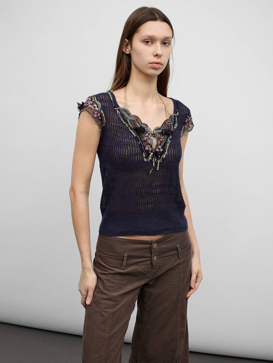 Anna Sui Knitted Blouse 