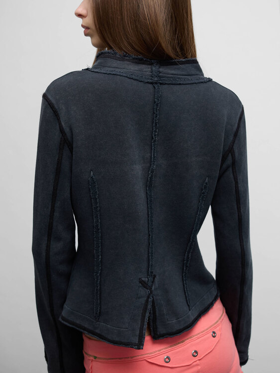 Cop Copine Inside-Out Cardigan 