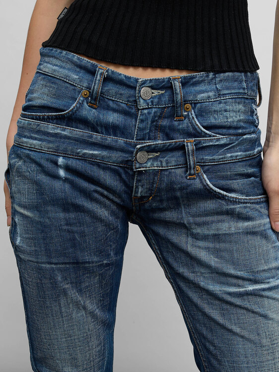Michiko Koshino Double Waistband Jeans 